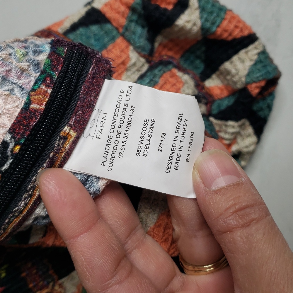 Farm Rio x Anthropologie Mixed Print  Maxi Long Skirt Size XS Festival Bohemian - Picture 11 of 16